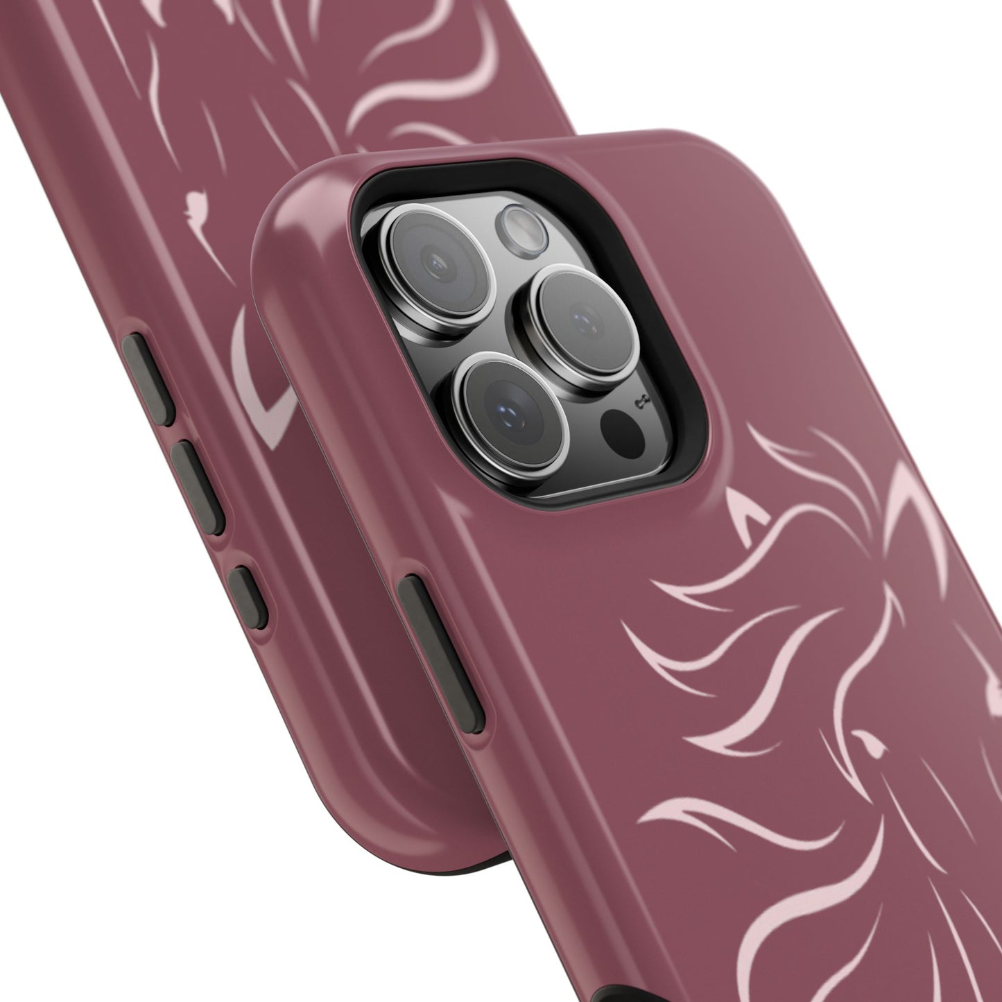 Phone - Magnetic Tough Cases - Pink Horse Outline