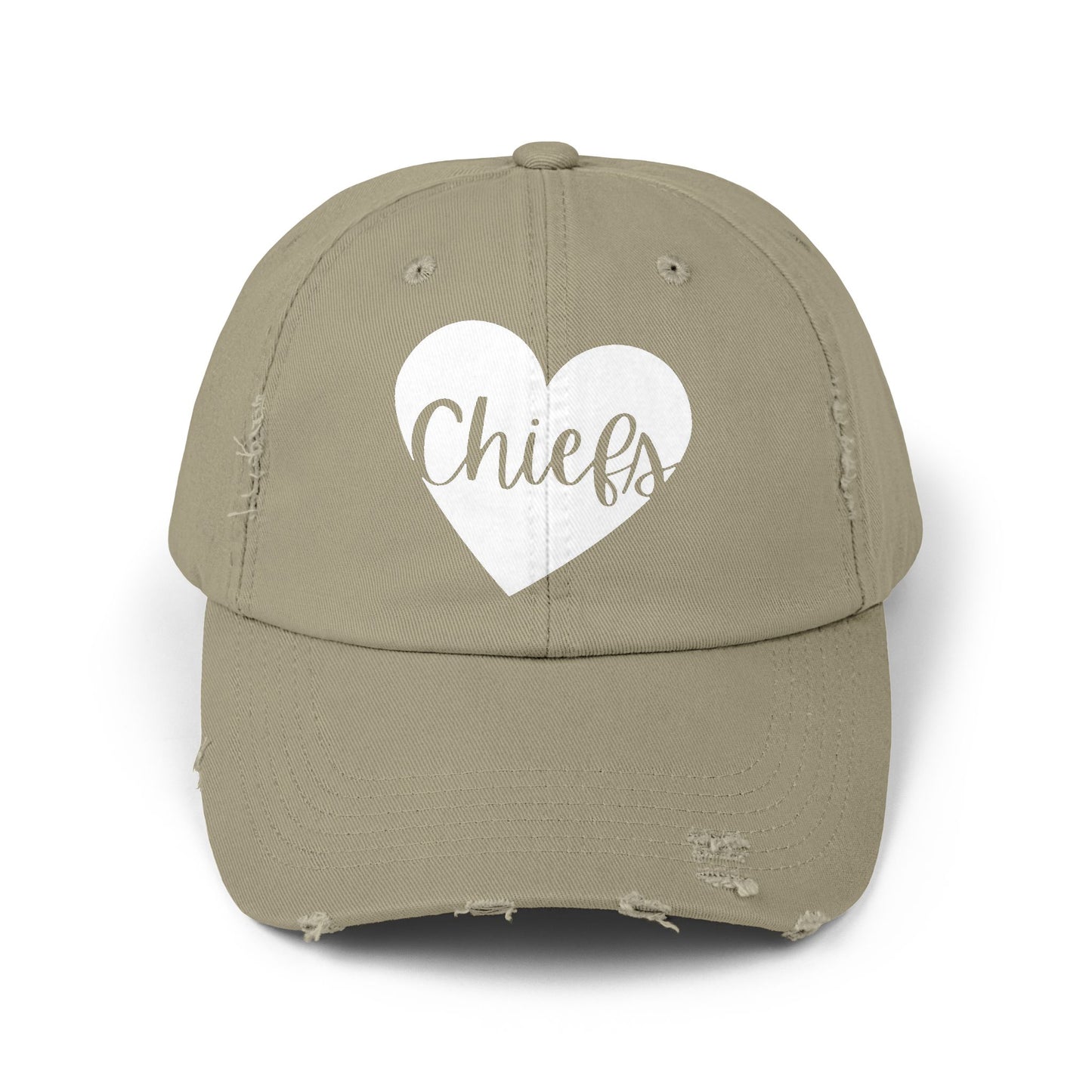 Generic Team Distressed Cap - Chiefs Heart