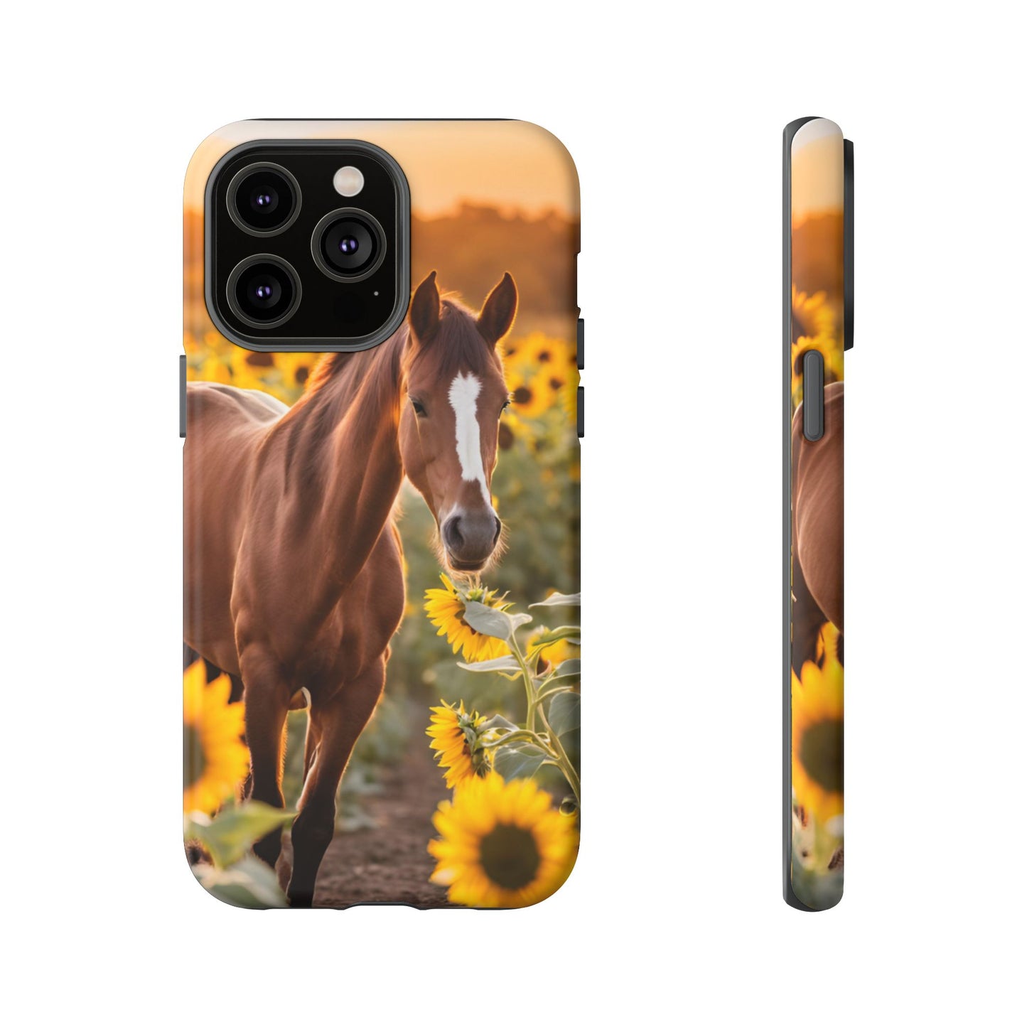 Phone Case - Tough Case - Sunflower Horse