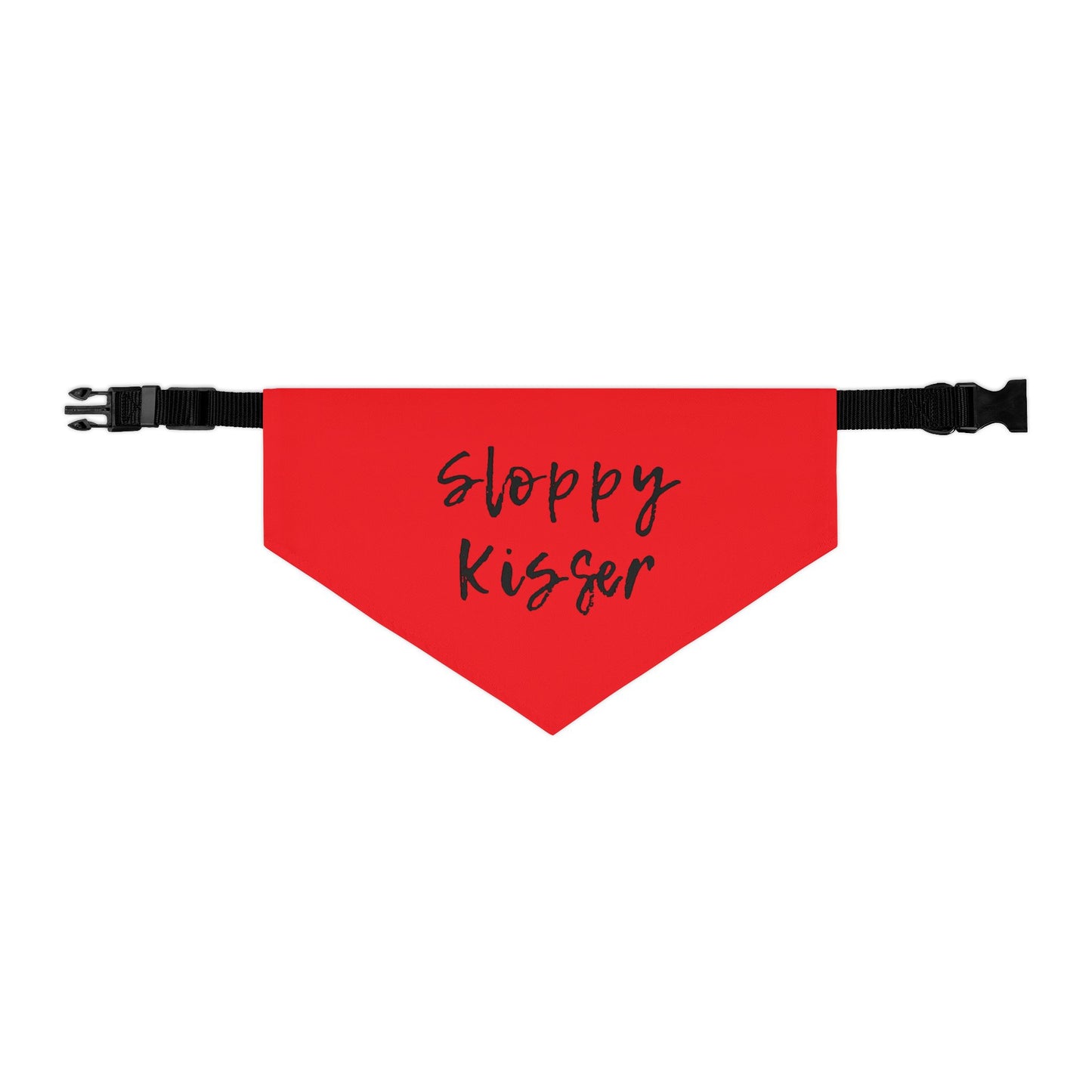 Pet Bandana Collar Fire Engine Red - Sloppy Kisser