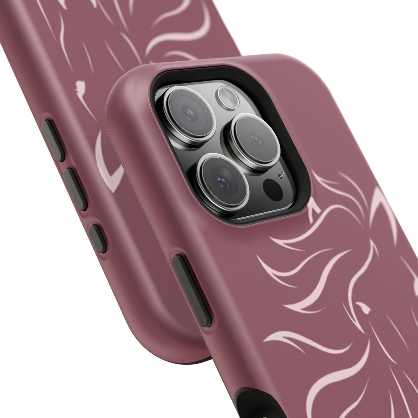 Phone - Magnetic Tough Cases - Pink Horse Outline