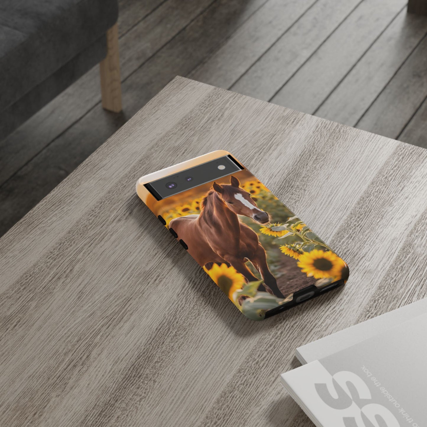 Phone Case - Tough Case - Sunflower Horse