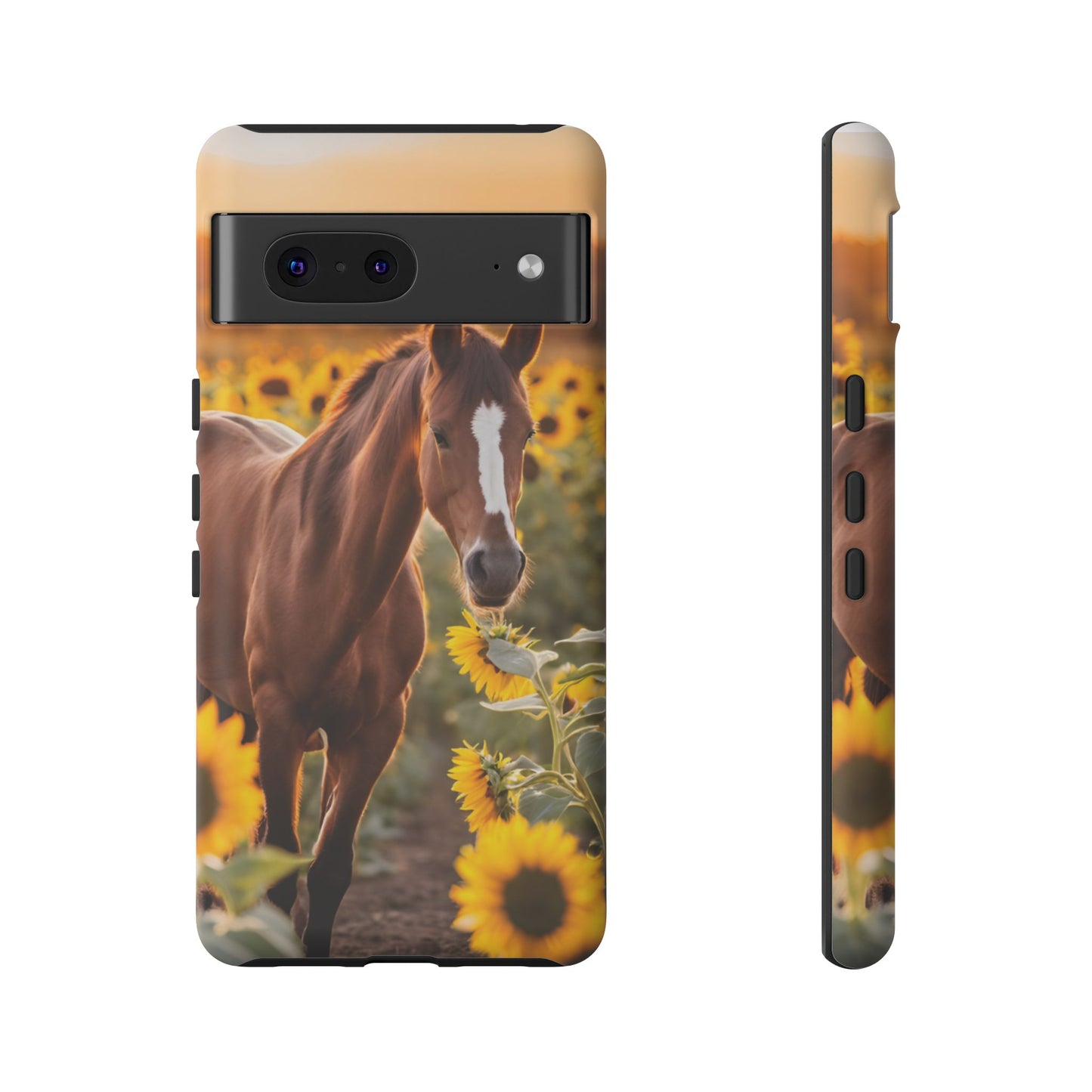 Phone Case - Tough Case - Sunflower Horse