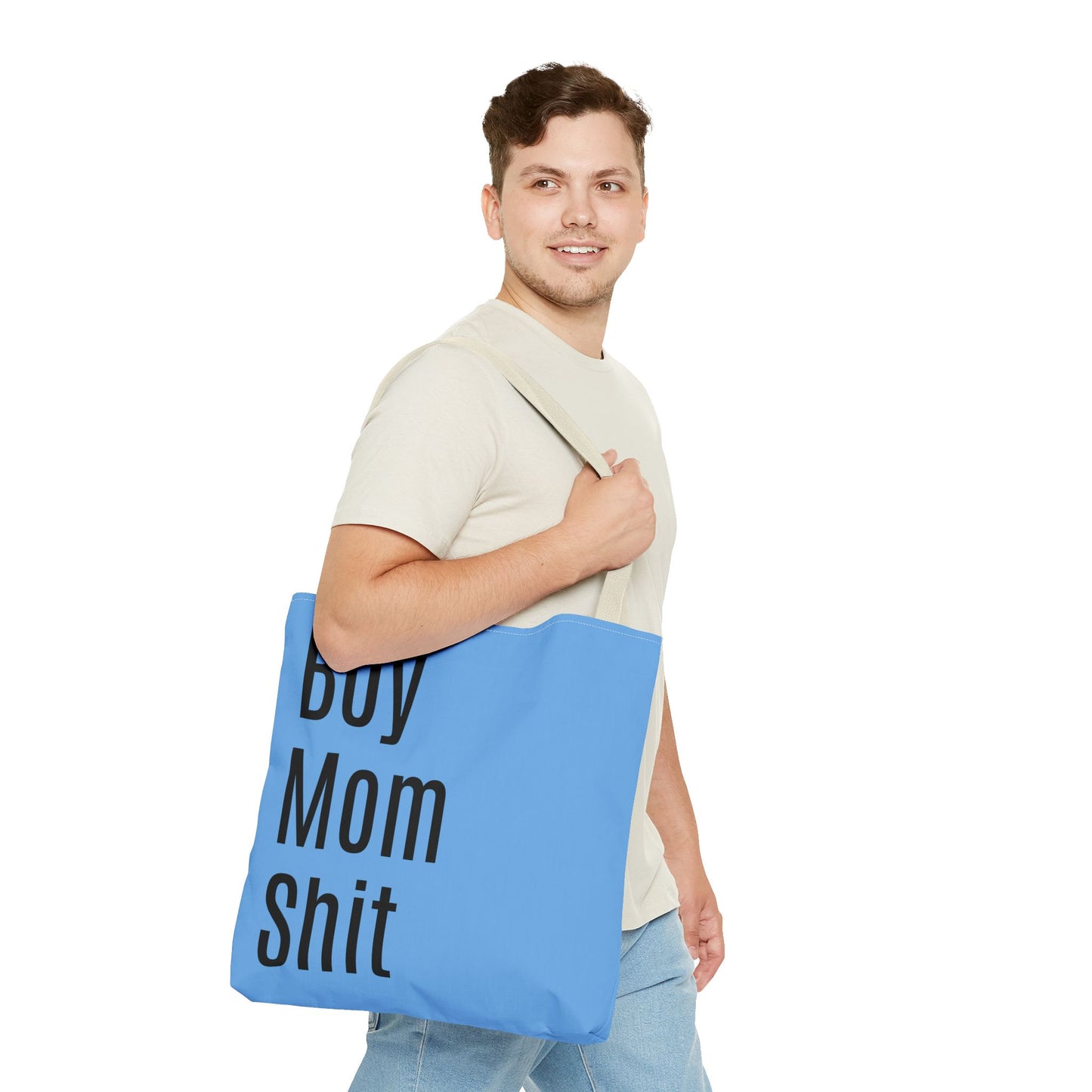 Boy Mom  Versatile Tote Bag (AOP) - Blue