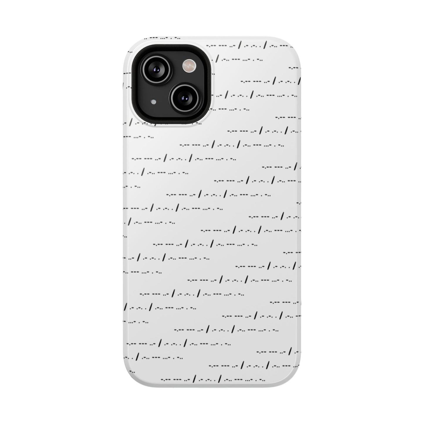 Phone Case - Impact-Resistant - "You Are Loved" Morse Code