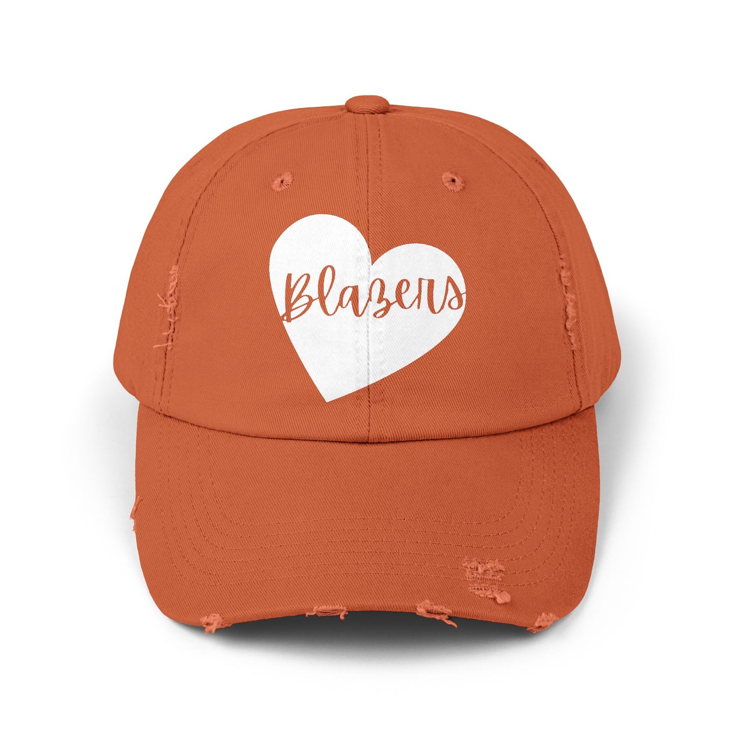 Generic Team Distressed Cap - Blazers Heart