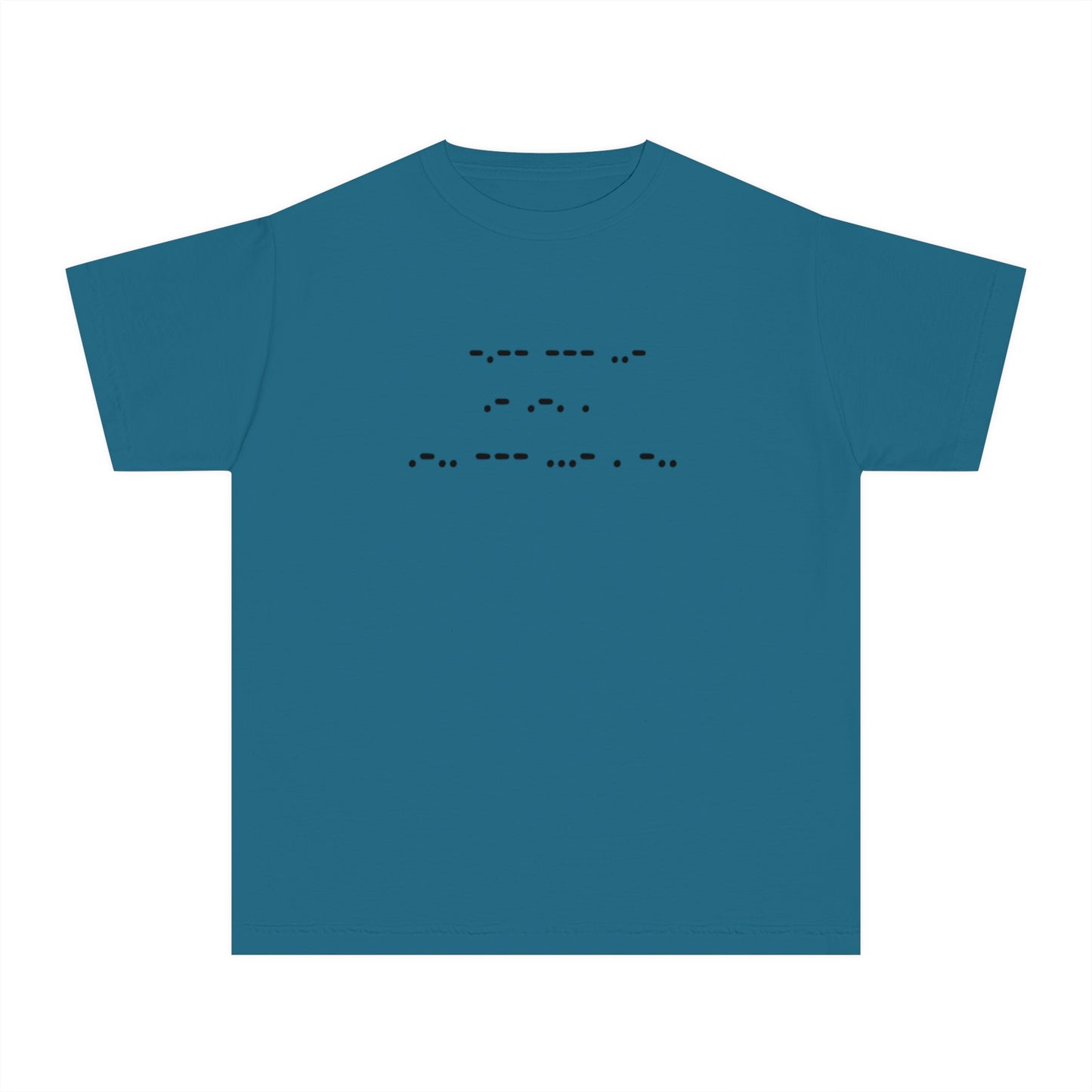 Youth Midweight Tee - "You Are Loved" in Morse Code