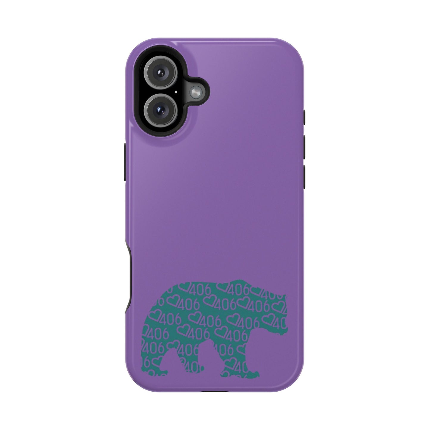 ITS406 Design Magnetic Tough Case - Bear Maroon