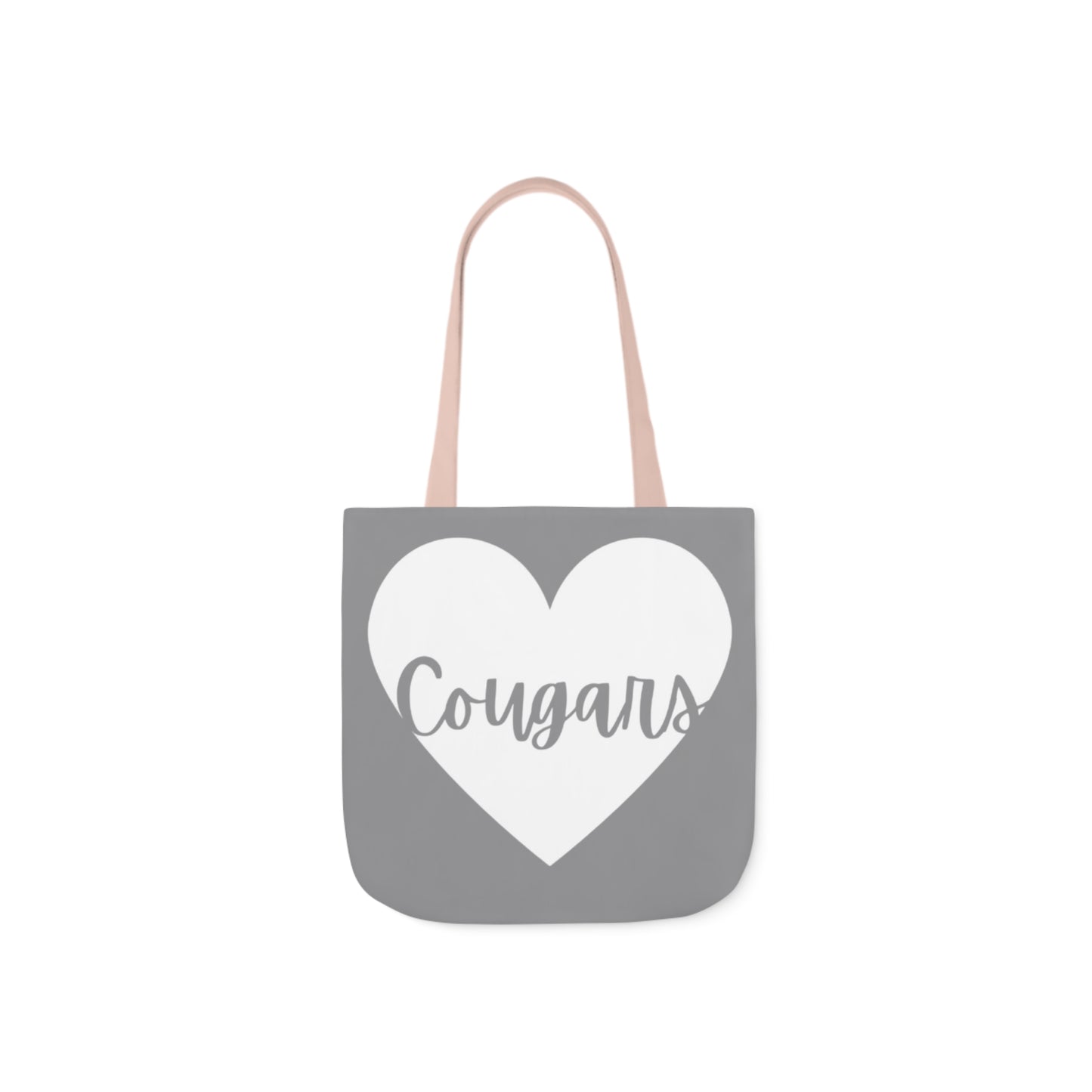 Generic Team Gray Canvas Tote Bag, 5-Color Straps - Cougars