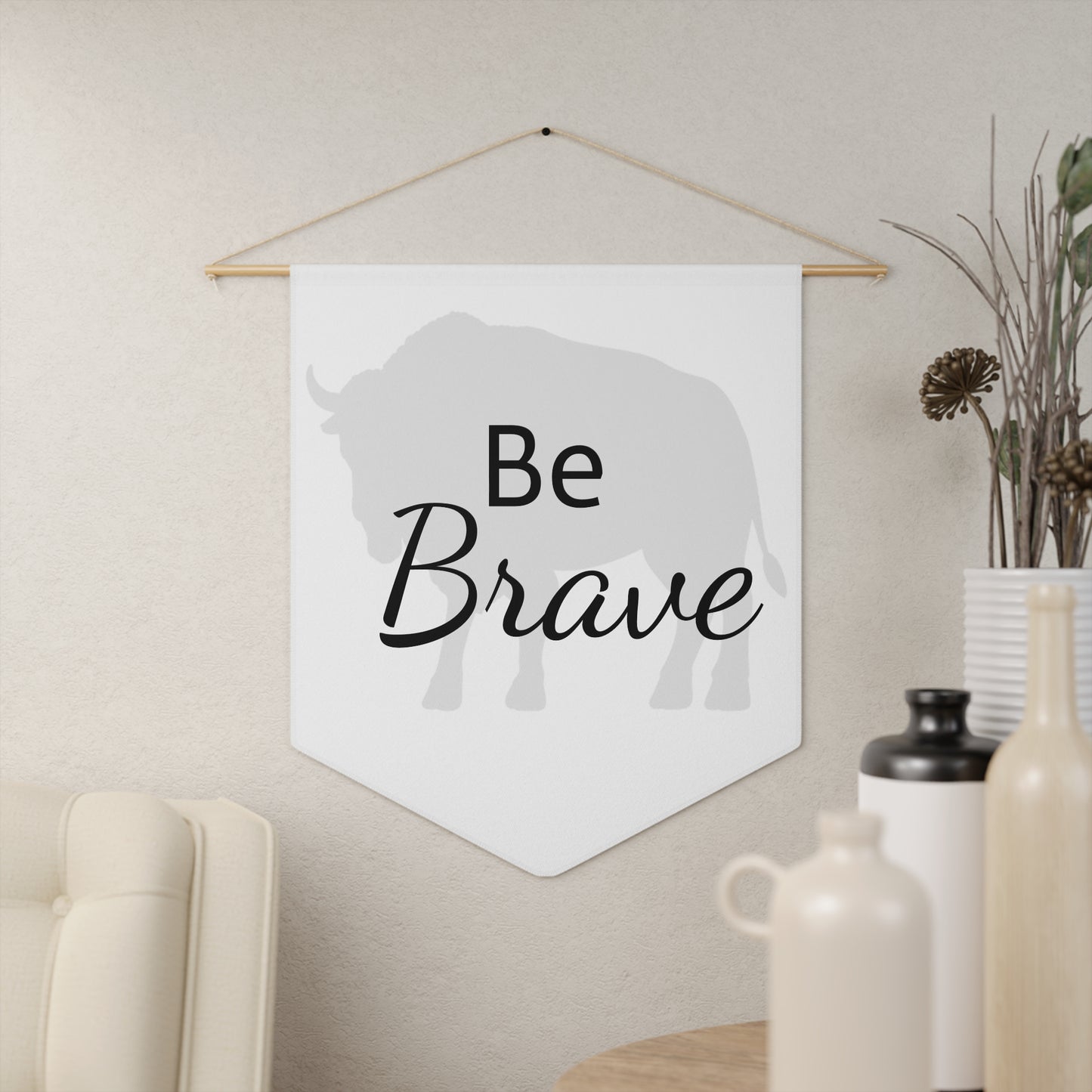 Pennant - Be Brave Bison - Ice