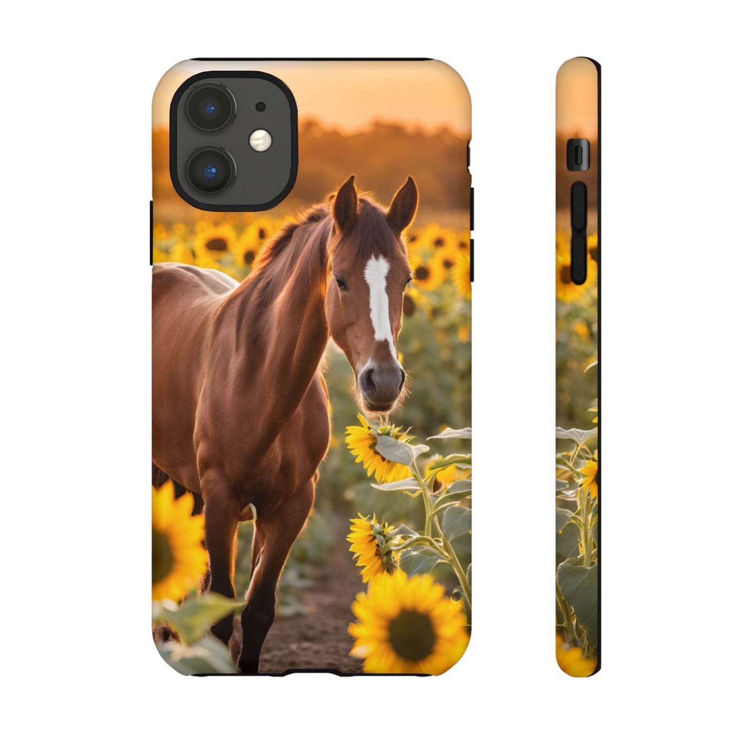 Phone Case - Tough Case - Sunflower Horse