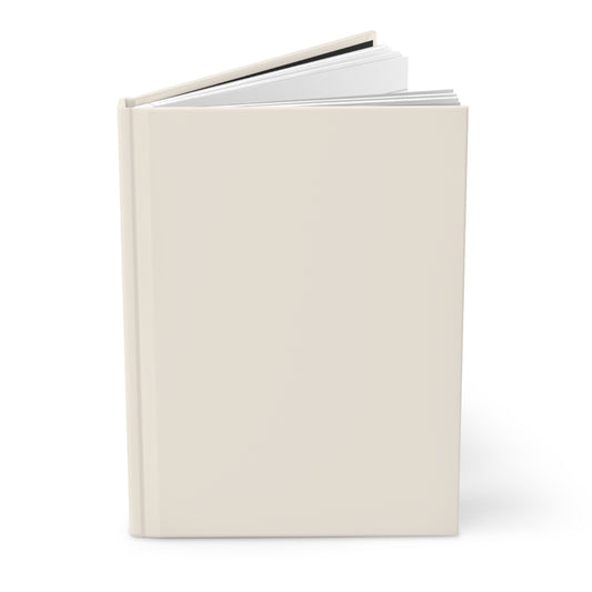 Minimalist Cream Hardcover Notebook Matte