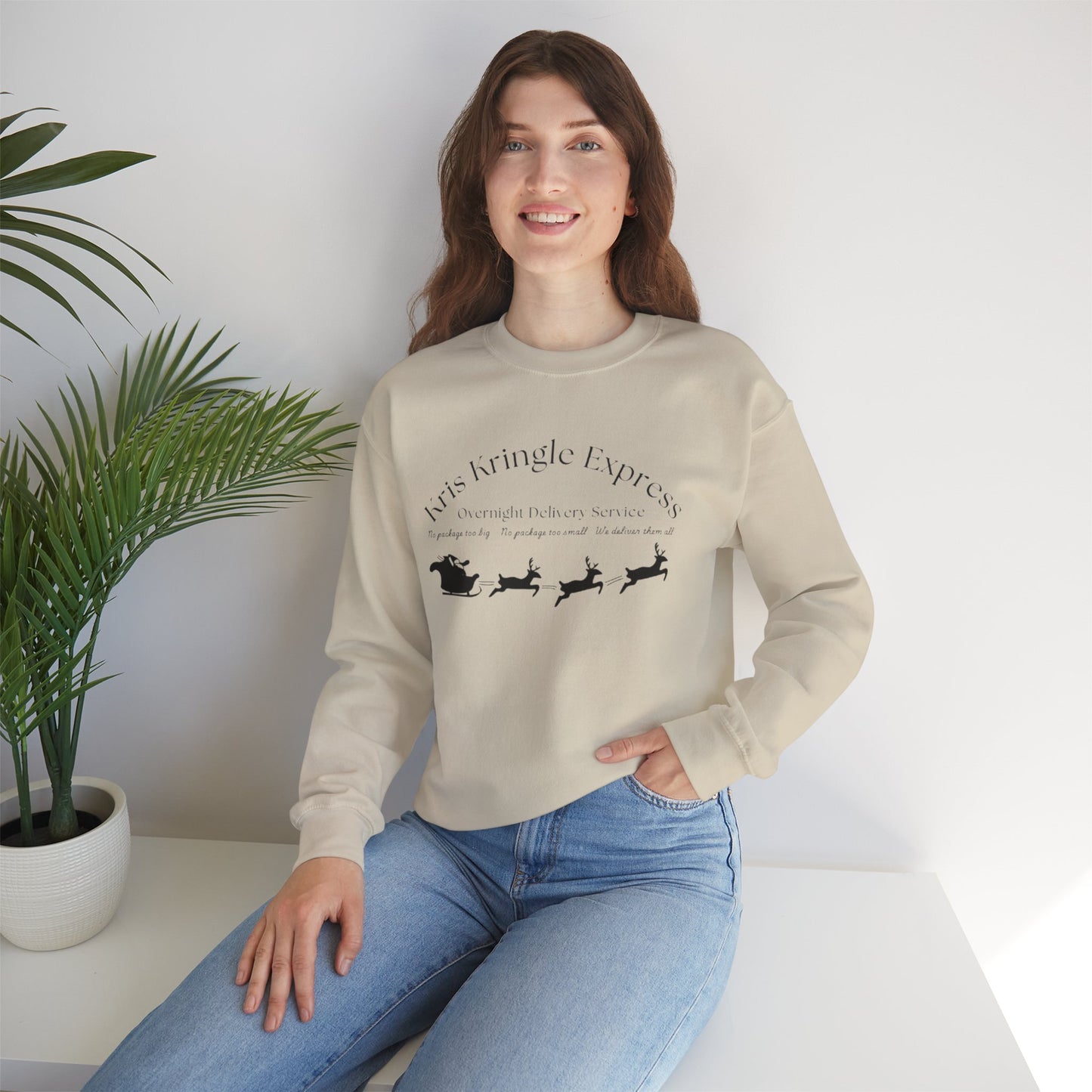 Festive Adult Unisex Crewneck Sweatshirt - Kris Kringle Express