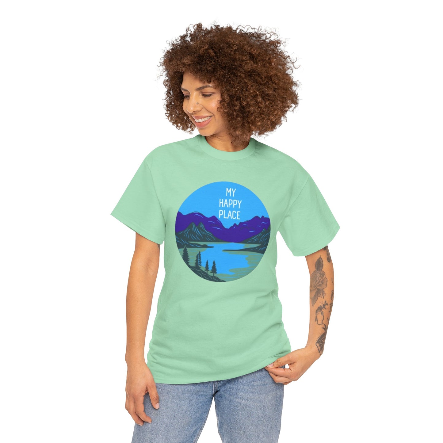 My Happy Place Adult Unisex Heavy Cotton Tee