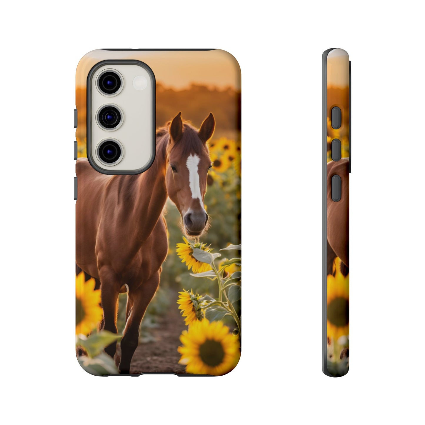 Phone Case - Tough Case - Sunflower Horse