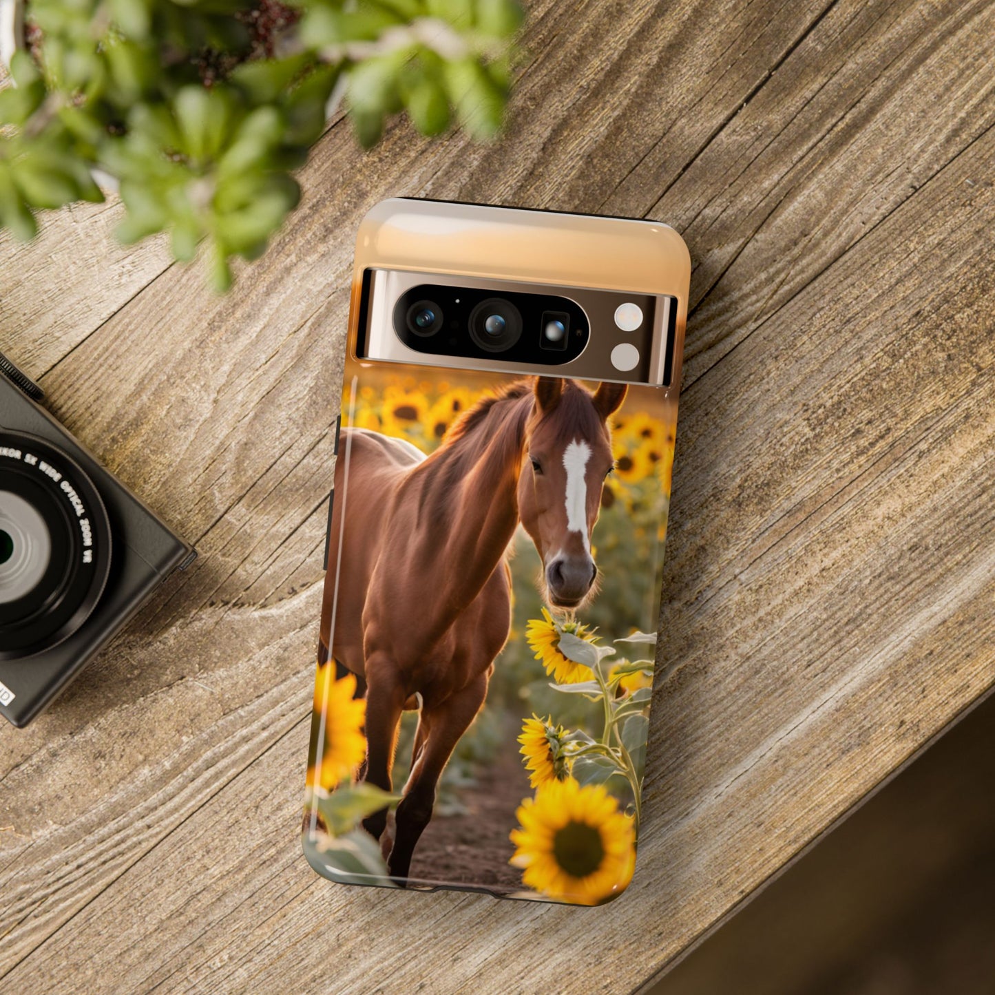 Phone Case - Tough Case - Sunflower Horse