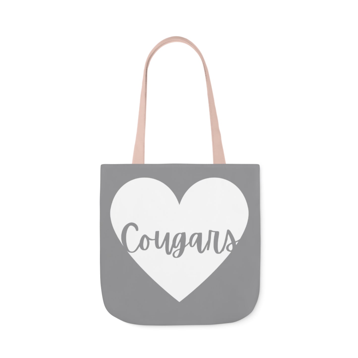 Generic Team Gray Canvas Tote Bag, 5-Color Straps - Cougars