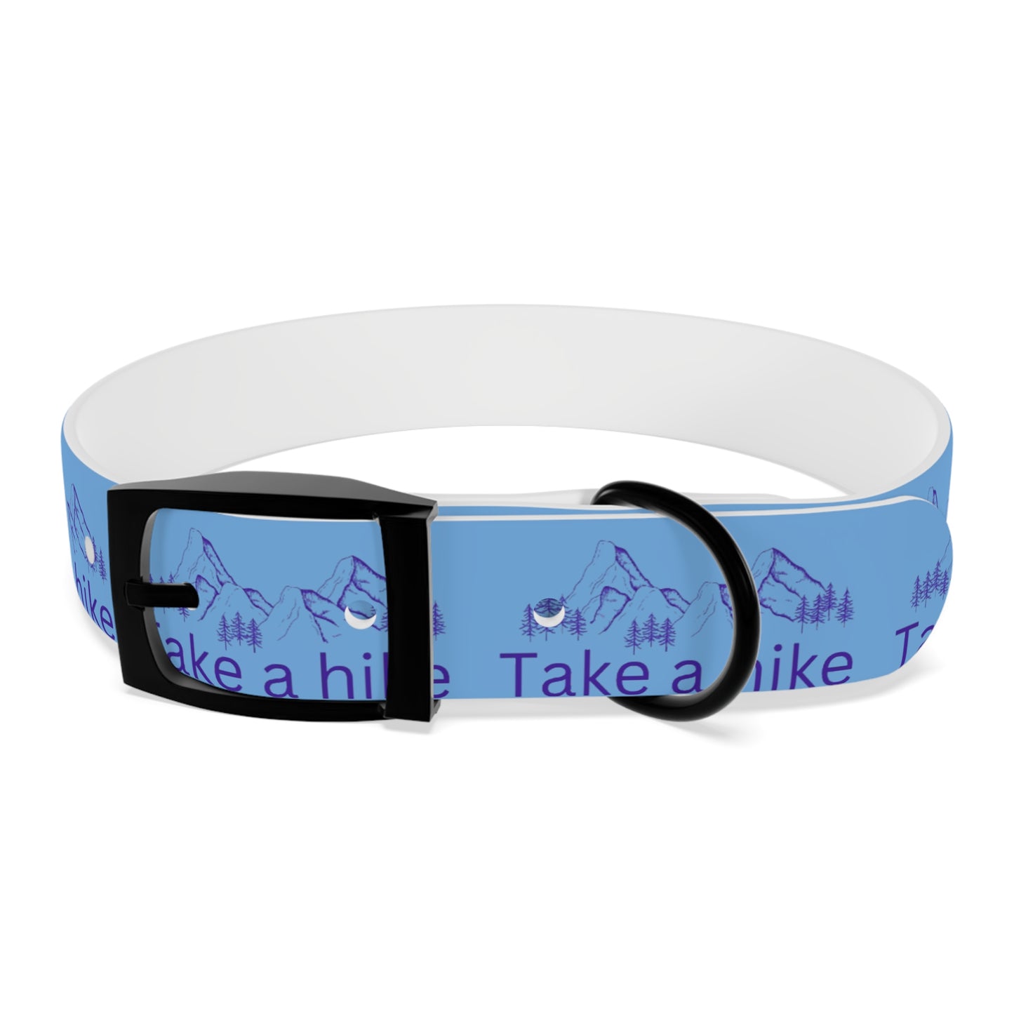 Take a Hike Dog Collar - Teal and Purple