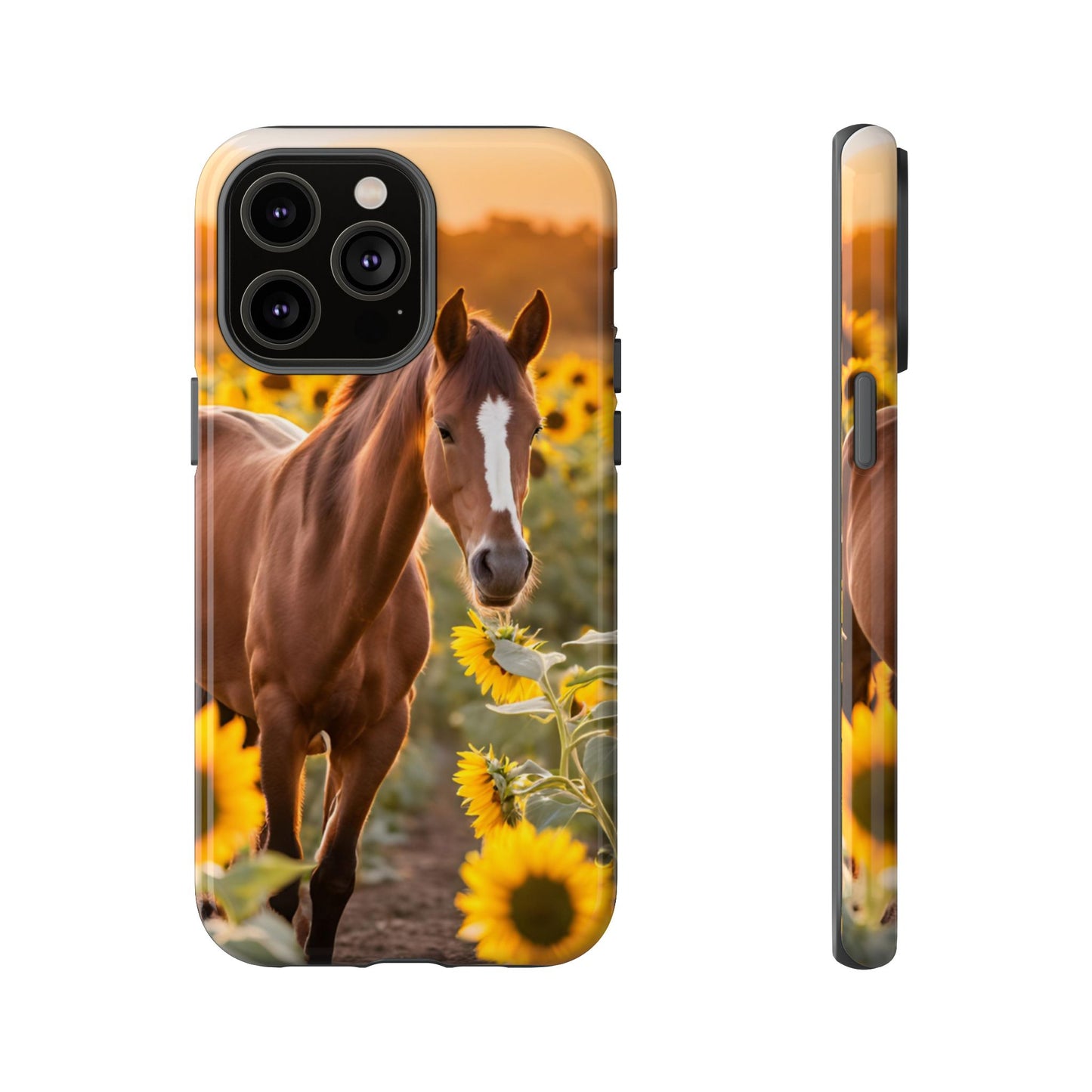 Phone Case - Tough Case - Sunflower Horse