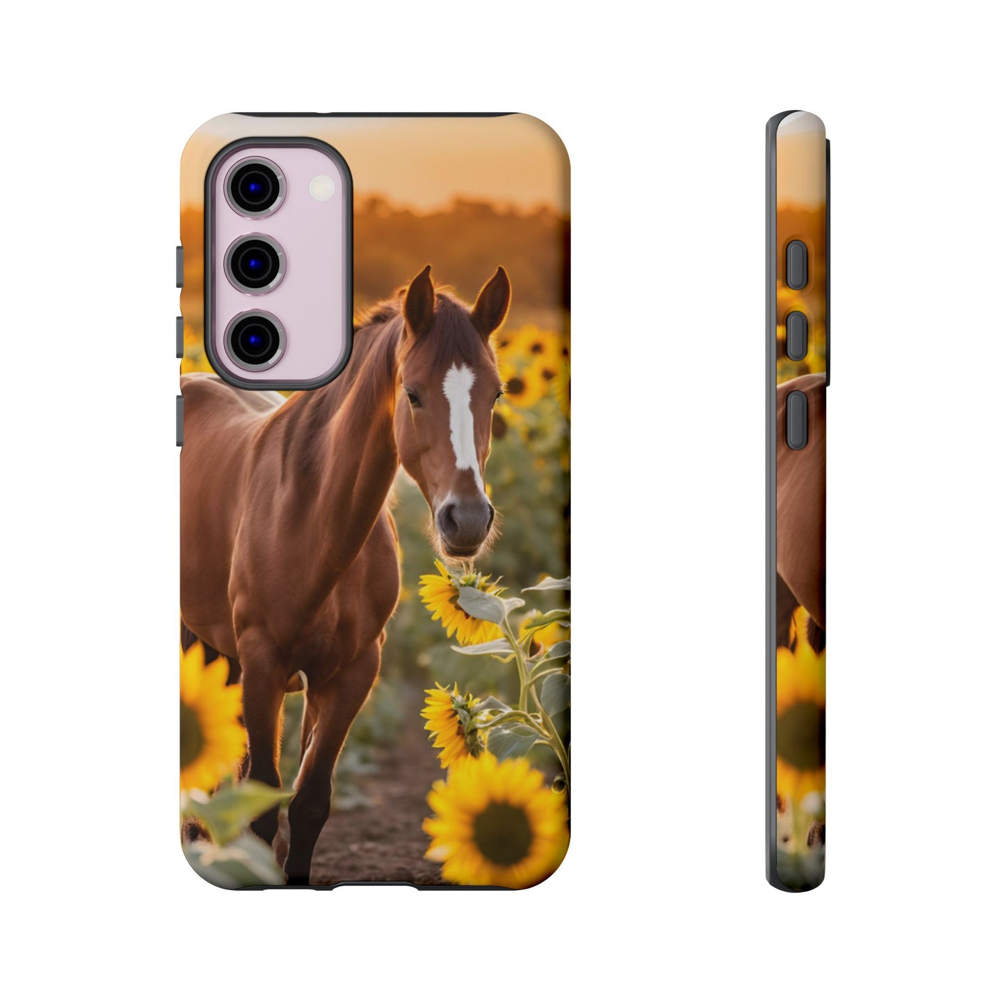 Phone Case - Tough Case - Sunflower Horse