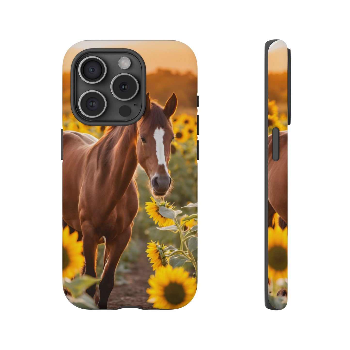 Phone Case - Tough Case - Sunflower Horse