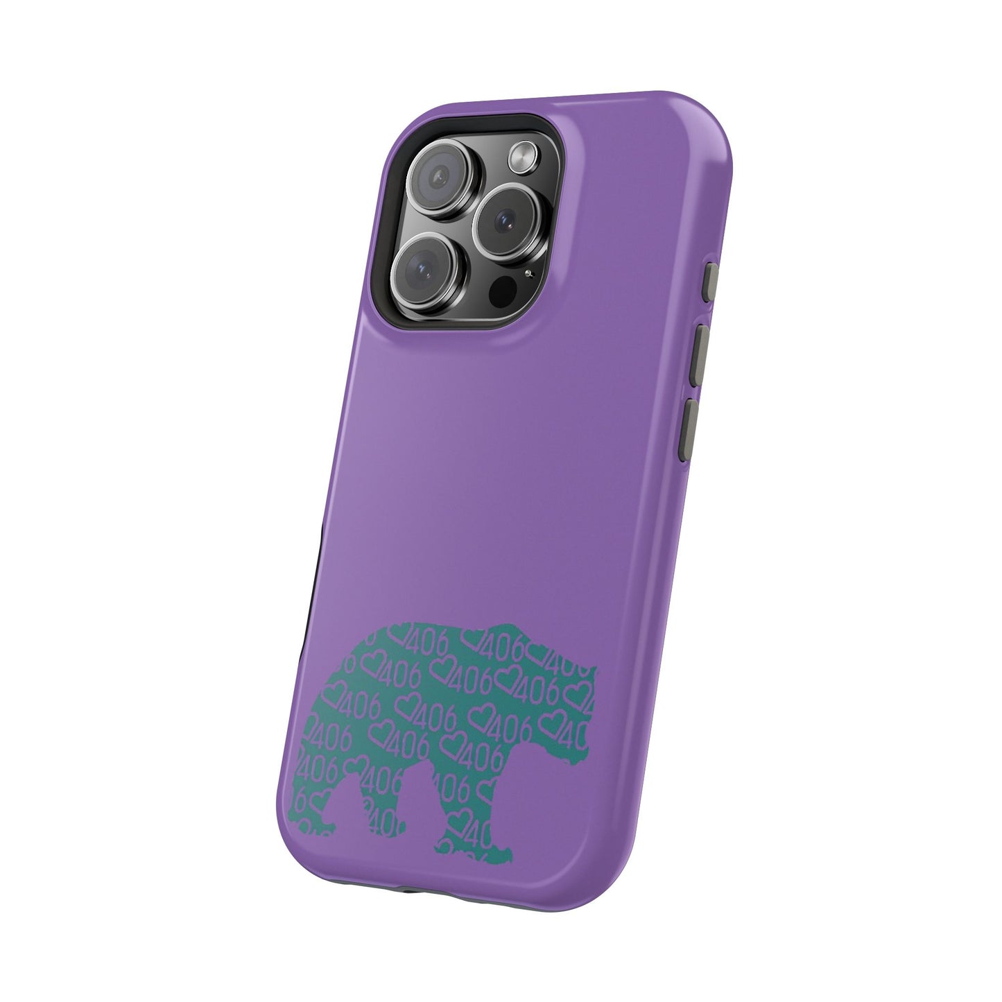 ITS406 Design Magnetic Tough Case - Bear Maroon