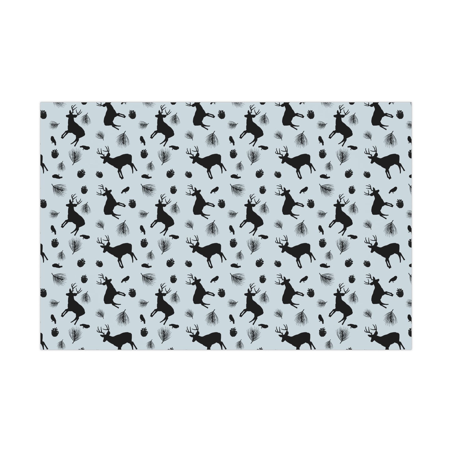 Gift Wrap Papers - Ice Blue Deer