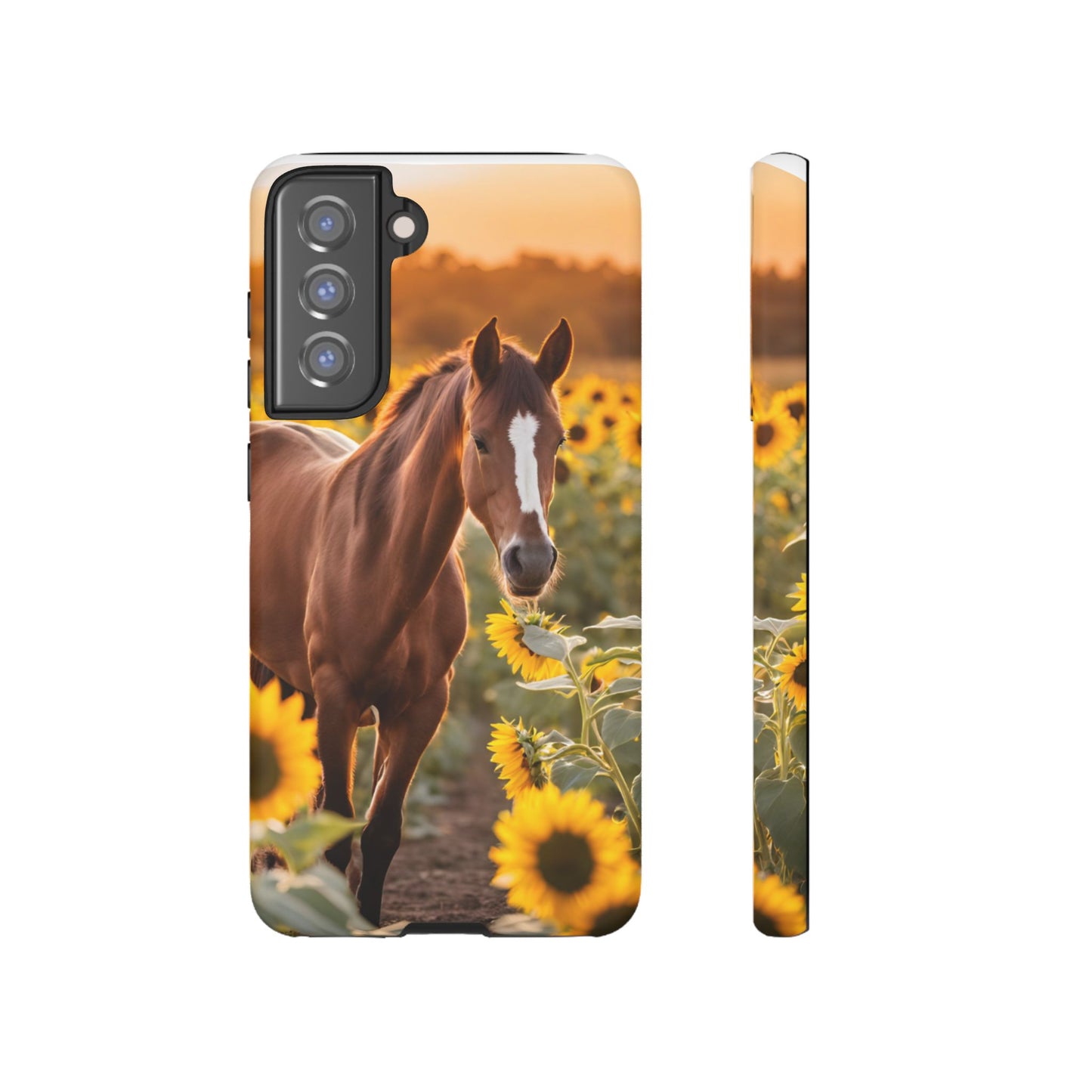 Phone Case - Tough Case - Sunflower Horse