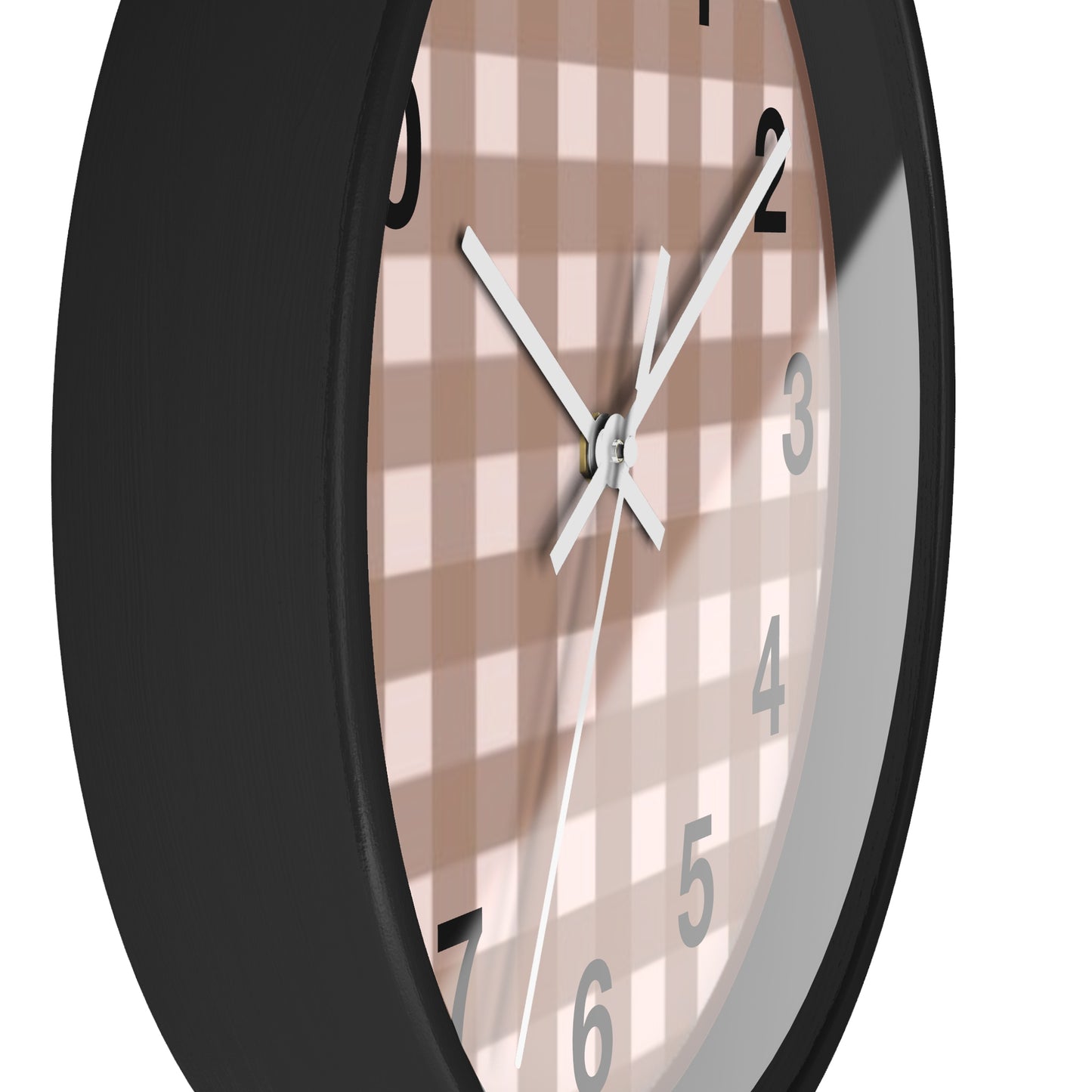 Wall Clock - Mud Plaid