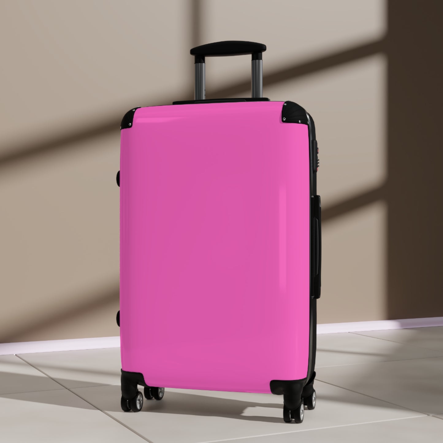 Luggage - 90's Inspired Mix & Match Suitcase - Hot Pink