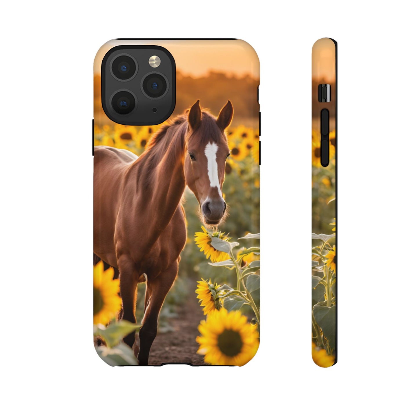 Phone Case - Tough Case - Sunflower Horse