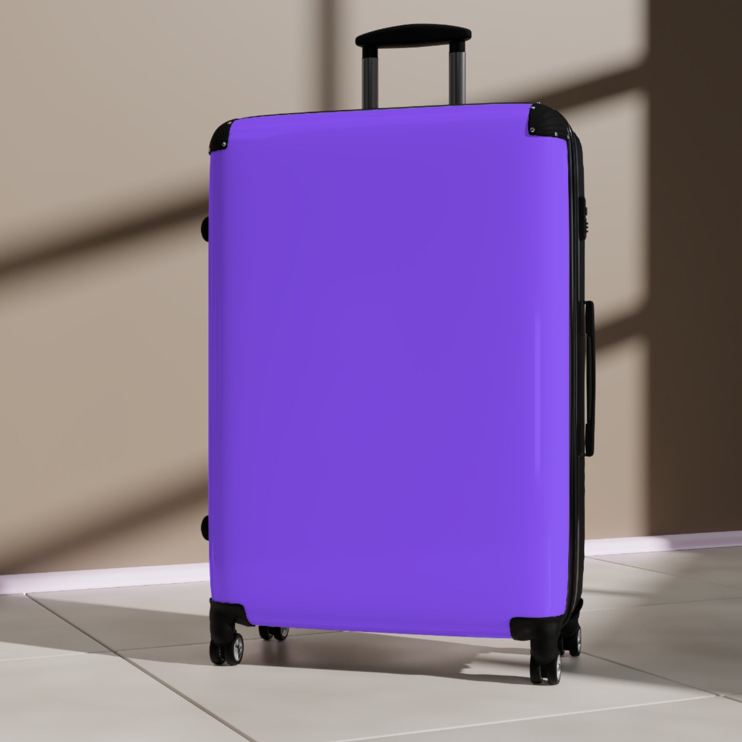 90's Inspired Mix & Match Suitcase - Electric Purple