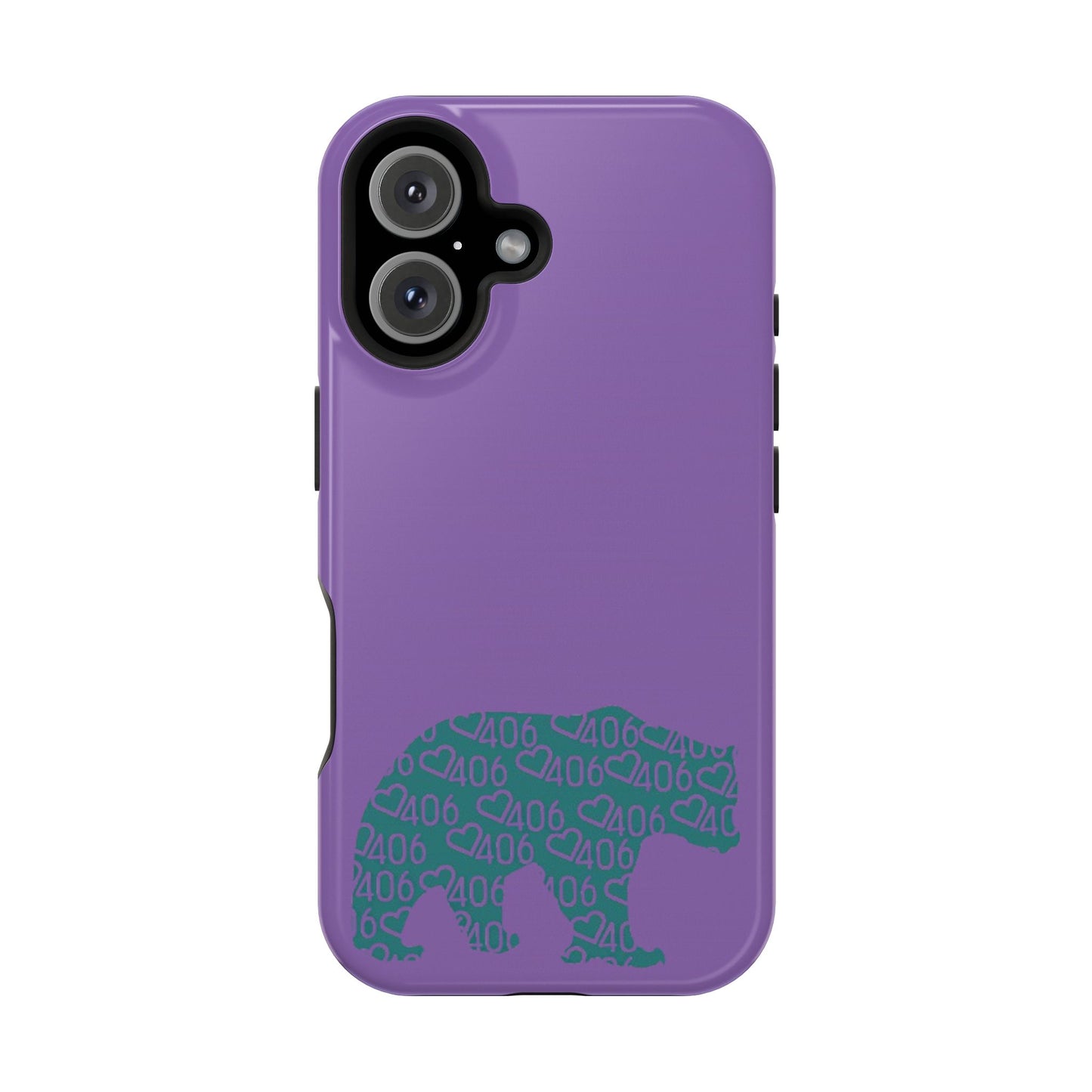 ITS406 Design Magnetic Tough Case - Bear Maroon