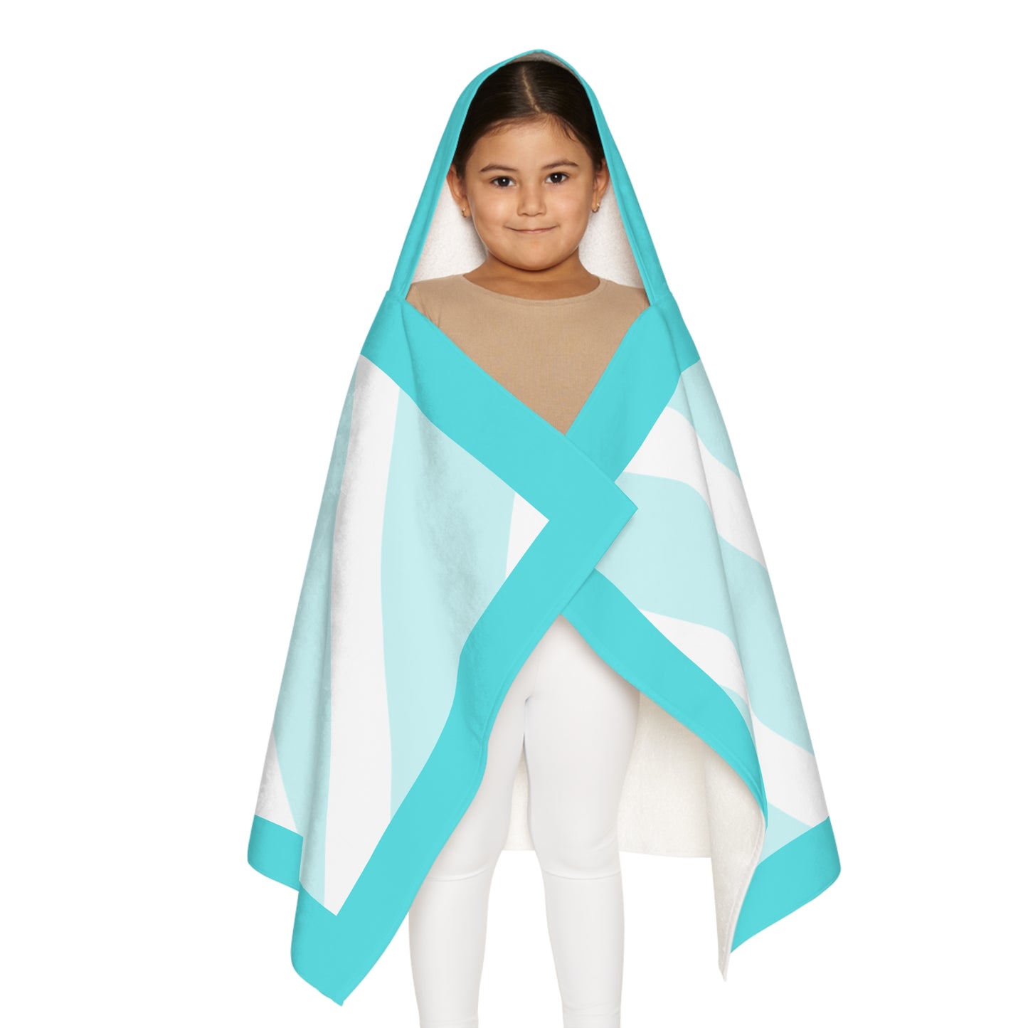 90's Vibes Youth Hooded Towel - Minty Teal