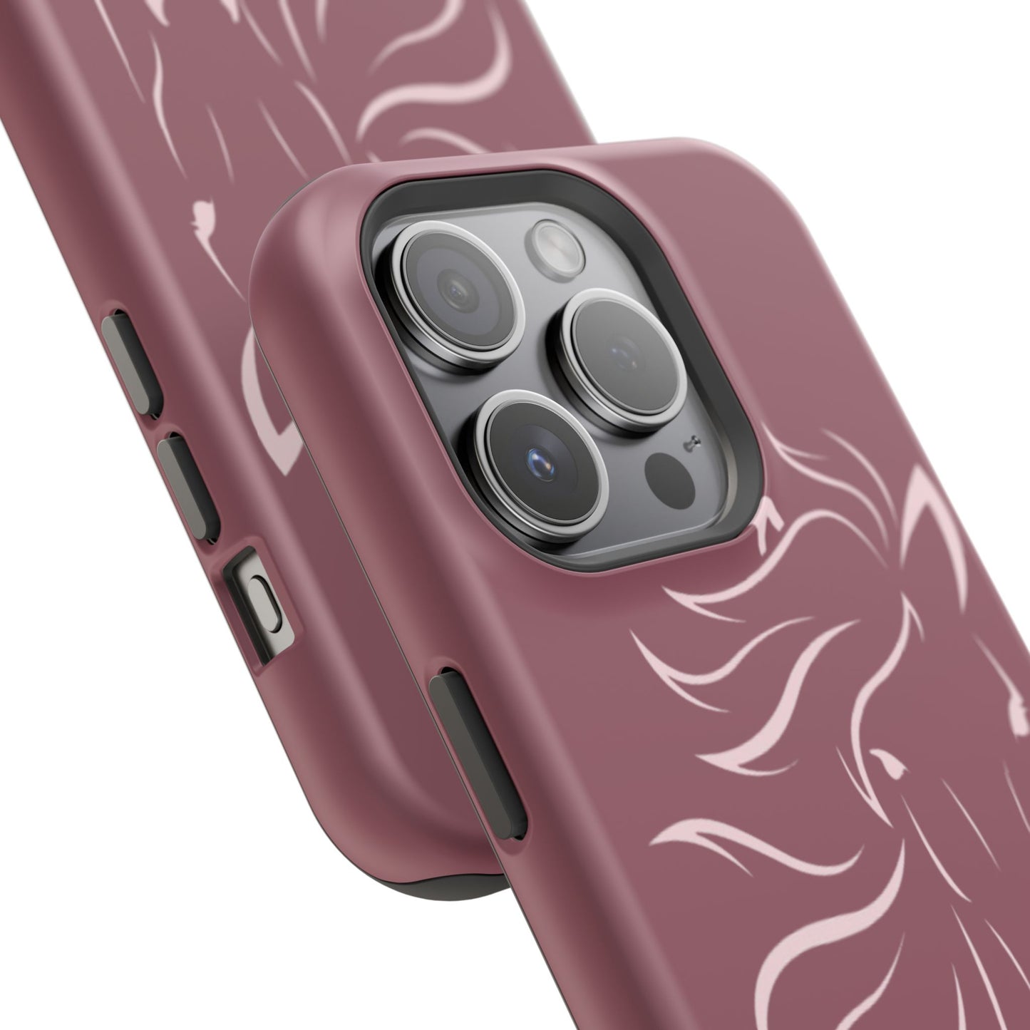 Phone - Magnetic Tough Cases - Pink Horse Outline