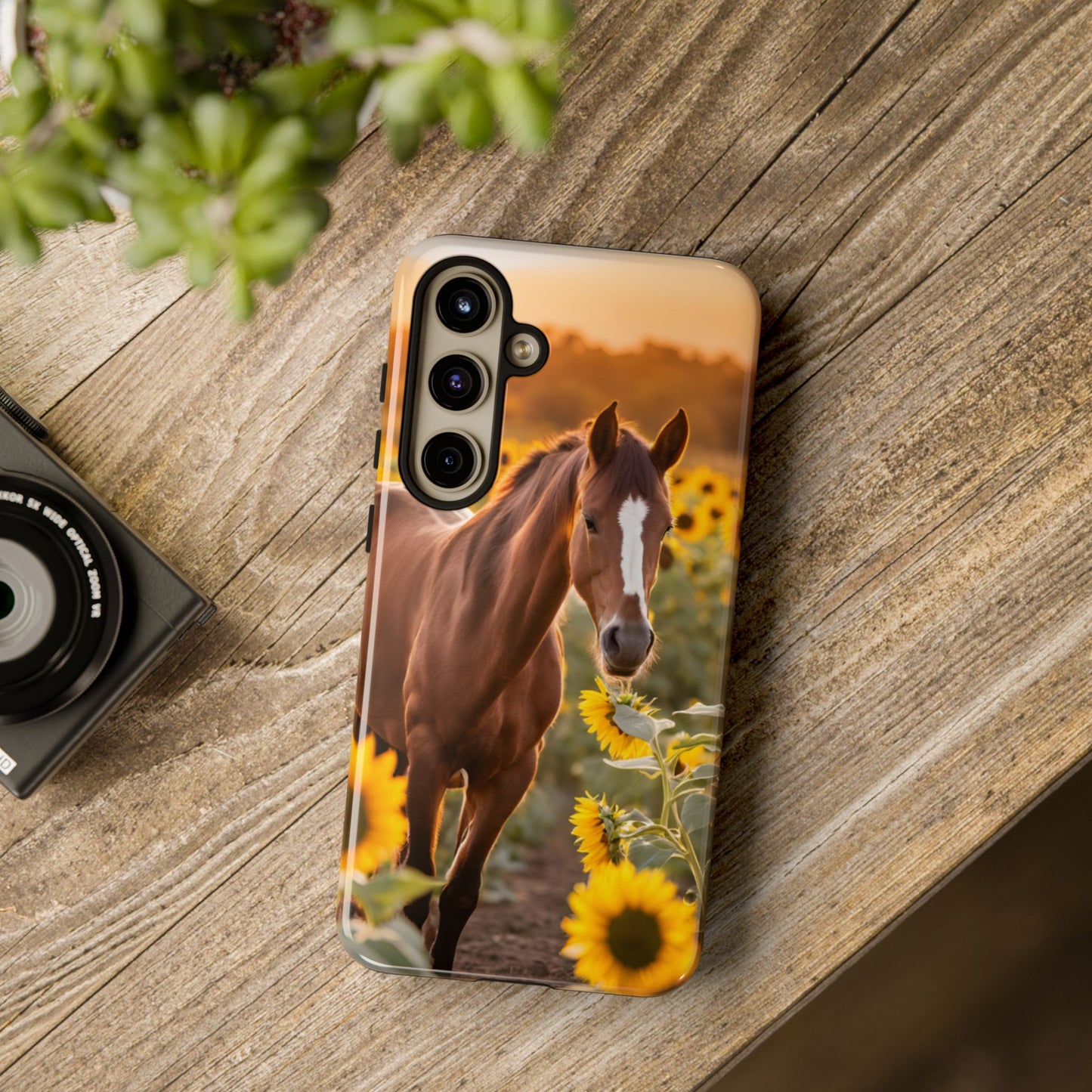 Phone Case - Tough Case - Sunflower Horse