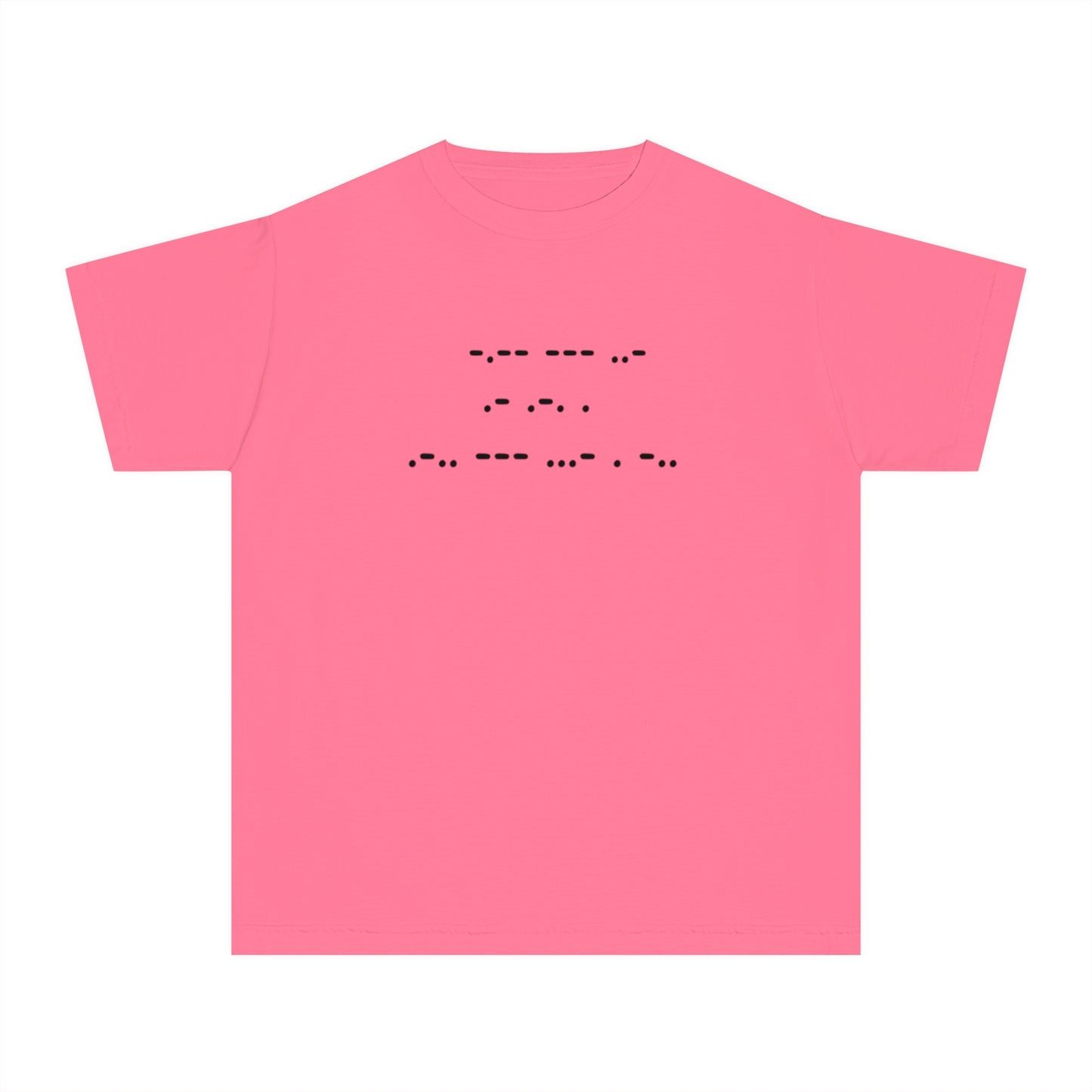 Youth Midweight Tee - "You Are Loved" in Morse Code